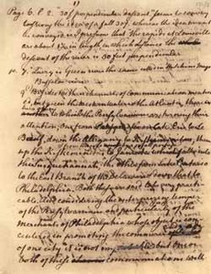Commentary about Jefferson's draft of Notes on the State of Virginia, by Charles Thomson, late March or April 1784