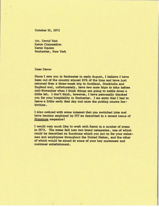 Memorandum from Mark H. McCormack to David A. Rees