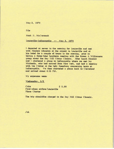 Memorandum from Mark H. McCormack to file