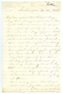 Letter from Samuel Fowler Lyman to Benjamin Smith Lyman