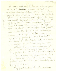 Letter from Ronald Joseph to unidentified correspondent