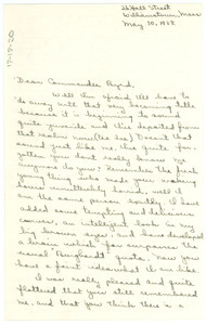Letter from Phyllis Burghardt to W. E. B. Du Bois