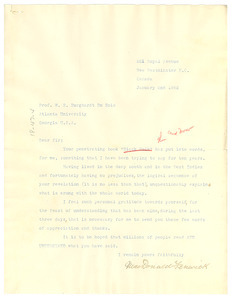 Letter from Mr. MacDonald Fenwick to W. E. B. Du Bois