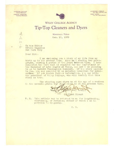 Letter from Clifford Blount to the editor of The Crisis