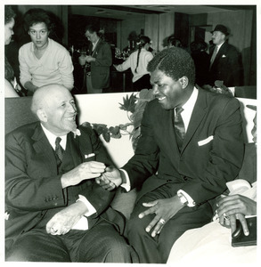 W. E. B. Du Bois with Ghanaian ambassador