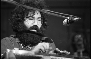 New Riders of the Purple Sage opening for the Grateful Dead at Sargent Gym, Boston University: Jerry Garcia on pedal steel guitar