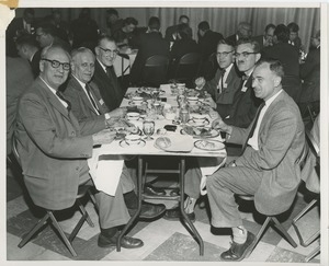 Attendees enjoying a meal at the 1959 Rehabilitation Counselors Conference