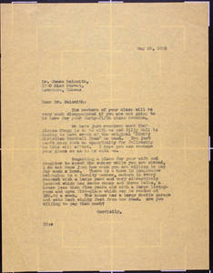 Letter to Naismith from Draper (May 25, 1936)