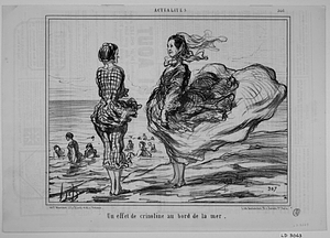 Un effet de crinoline au bord de la mer.