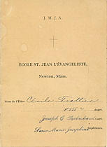 Cecile Trottier report card