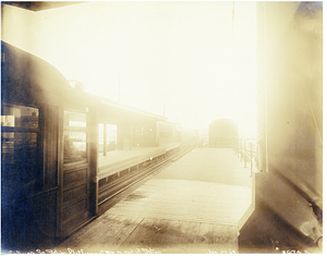 Sullivan Square Station platform, north end of the station