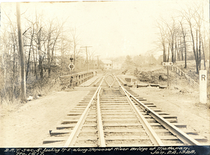 Looking northeast along Neponset River Bridge at Mattapan