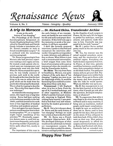 Renaissance News, Vol. 4 No. 1 (January 1990)