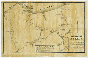 A sketch of the several Indian roads leading from Fort Pitt to Sioto, Lake Erie &c.