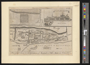 Plan of the town & fortifications of Montreal or Ville Marie in Canada