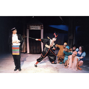 Scene from "Pure PolyESTHER," a biblical burlesque