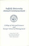 2005 Suffolk University commencement program, College of Arts & Sciences and Sawyer Business School