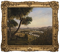 View of the Great Curve Near Newton Lower Falls on the Boston and Worcester Railroad