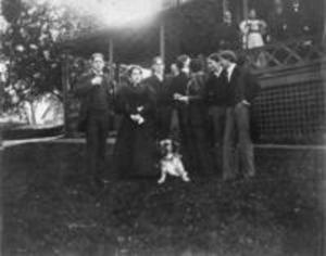 Zeta Psi house party, circa. 1897