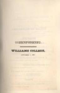 Program for Williams College Commencement, 1827