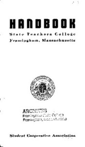 Freshman Student Handbook 1952-53
