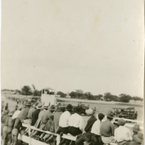 Camp MacArthur - Waco, Texas - World War I - a crowd at the airfield