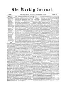 Chicopee Weekly Journal, September 15, 1855