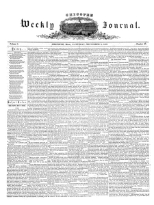 Chicopee Weekly Journal, December 3, 1853