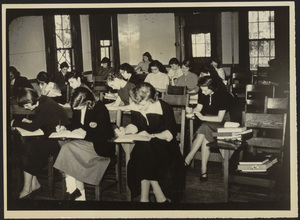 Howard Seminary for Women -Students taking an exam