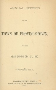 Annual Town Report - 1880