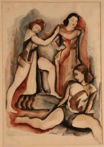 "Untitled (Three dancers)" William L'Engle (1884-1957)