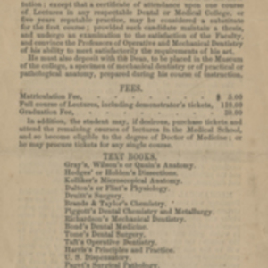 Announcement of the Dental School of Harvard University, Session 1868-69