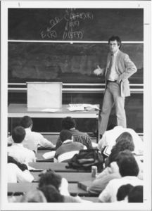 Suffolk University Law School Bernard V. Keenan (Law) lecturing in a classroom