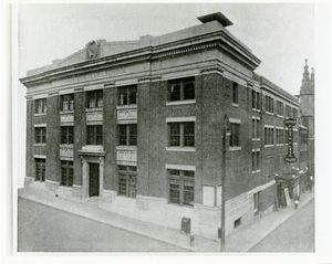Archer building, exterior view, showing the Suffolk Photo Plays Theatre on Temple Street