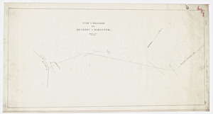 Plan of a railroad from Duxbury to Kingston.