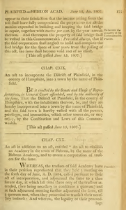 1807 Chap. 0002. An act to incorporate the District of Plainfield, in the county of Hampshire, into a town by the name of Plainfield.