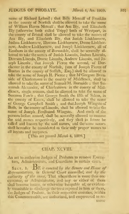 1808 Chap. 0098. An Act To Authorize Judges Of Probates To Remove Executors, Administrators, And Guardians In Certain Cases.