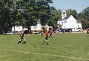 Girls' soccer, Wayland Town Building field