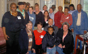 Volunteers and staff at the Dorchester Mass. Memories Road Show