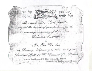 My grandparents' wedding invitation