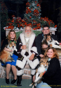 With Santa at the Burlington Mall