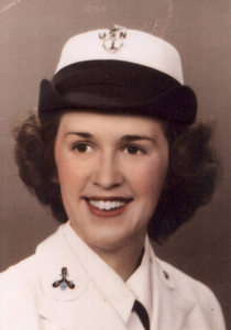 Photo of me, CPO Mary Doherty Ginnetty, taken at Filene's in downtown Boston