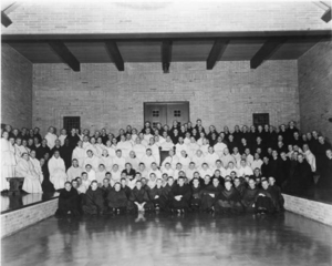 St. Joseph's Abbey community, 1958