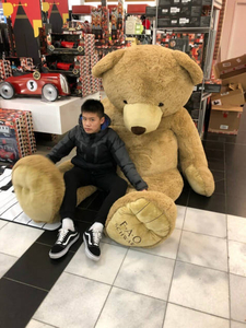Christmas shopping with my son