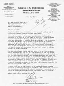 Letter to Mr. Paul Cifrino, from Paul E. Tsongas