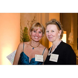 Kathy Newberry and Dr. Carol Glod at the inauguration celebration of President Aoun