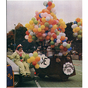 Homecoming parade floats