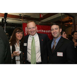 Jack Moynihan poses with two others at the New York City Northeastern