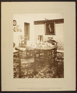 Interior view of Sewall House dining room, Burlington, Mass.