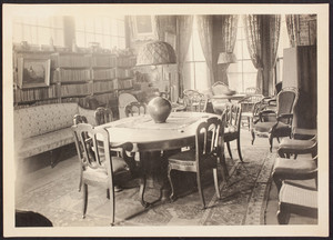 Interior view of the Lippitt-Green House, studio looking east no. 6,14 John Street, Providence, R.I., 1919